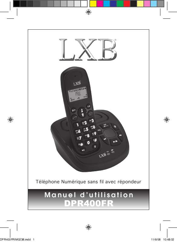 Guide utilisation  LEXIBOOK DPR400FR  de la marque LEXIBOOK