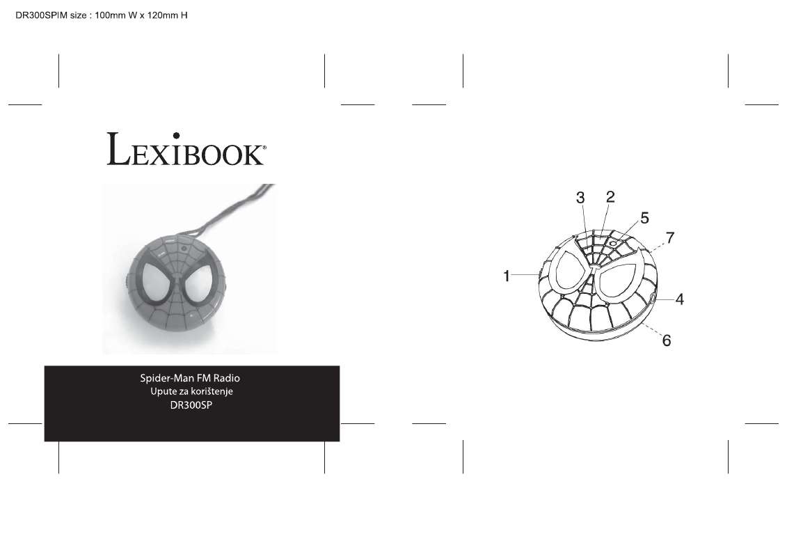 Guide utilisation  LEXIBOOK DR300SP  de la marque LEXIBOOK