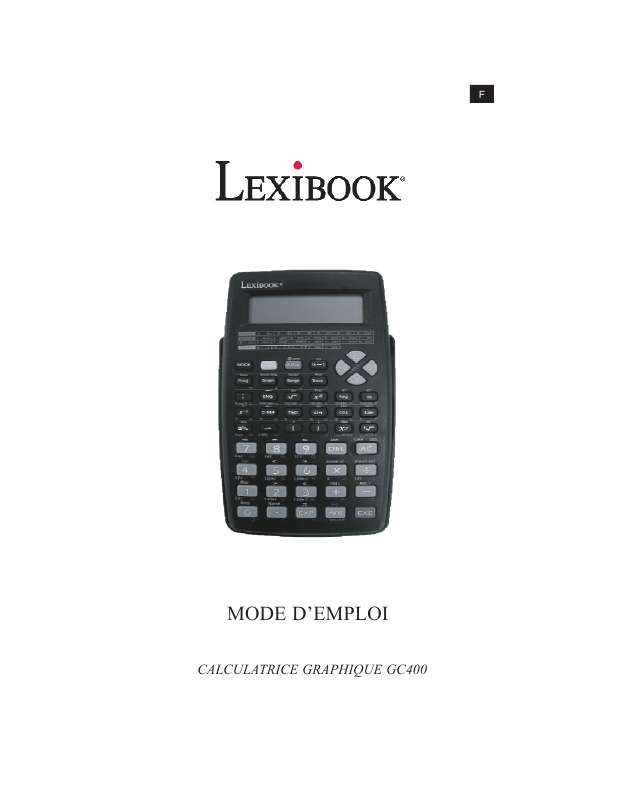 Guide utilisation  LEXIBOOK GC400  de la marque LEXIBOOK