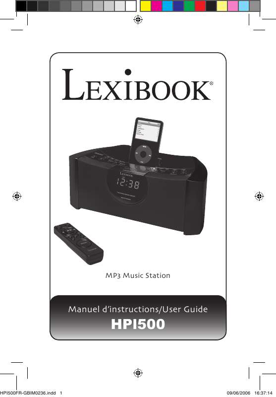 Guide utilisation  LEXIBOOK HPI500  de la marque LEXIBOOK