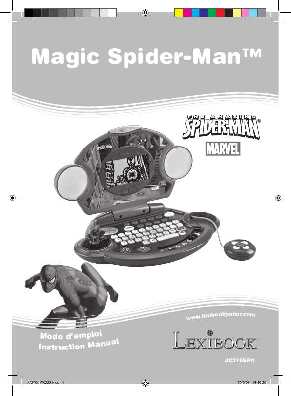 Guide utilisation  LEXIBOOK MAGIC SPIDER-MAN  de la marque LEXIBOOK
