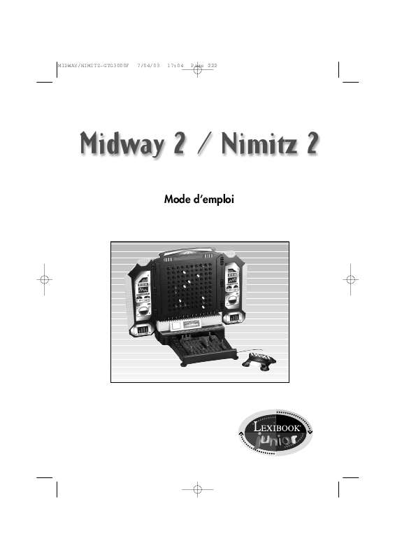 Guide utilisation  LEXIBOOK NIMITZ 2  de la marque LEXIBOOK