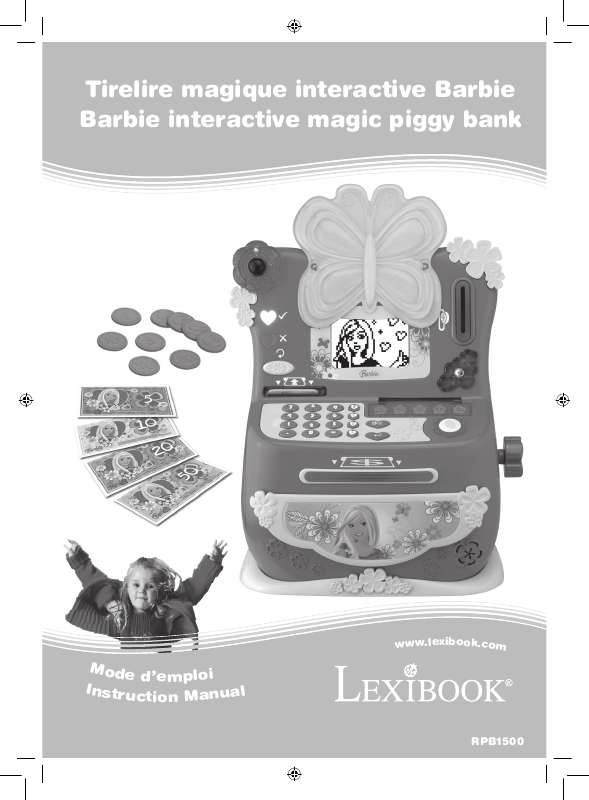 Guide utilisation  LEXIBOOK BARBIE INTERACTIVE MAGIC PIGGY BANK  de la marque LEXIBOOK