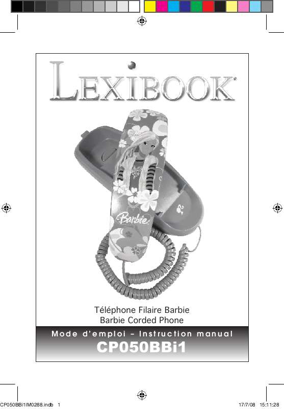 Guide utilisation  LEXIBOOK CP050BBI1  de la marque LEXIBOOK