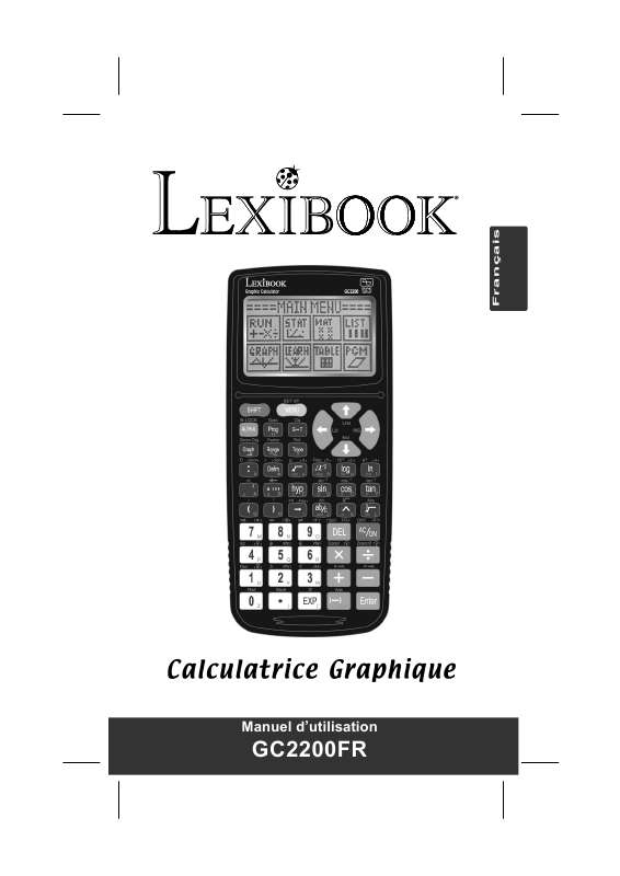 Guide utilisation  LEXIBOOK GC2200FR  de la marque LEXIBOOK