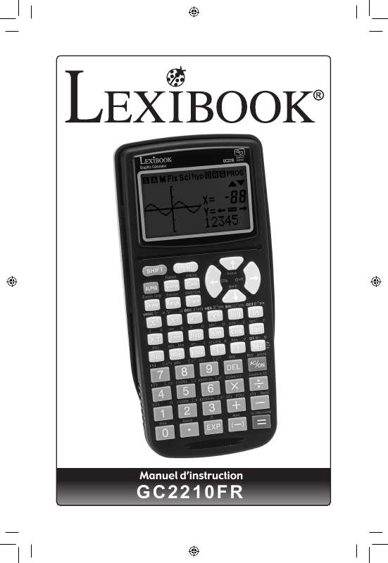 Guide utilisation  LEXIBOOK GC2210FR  de la marque LEXIBOOK