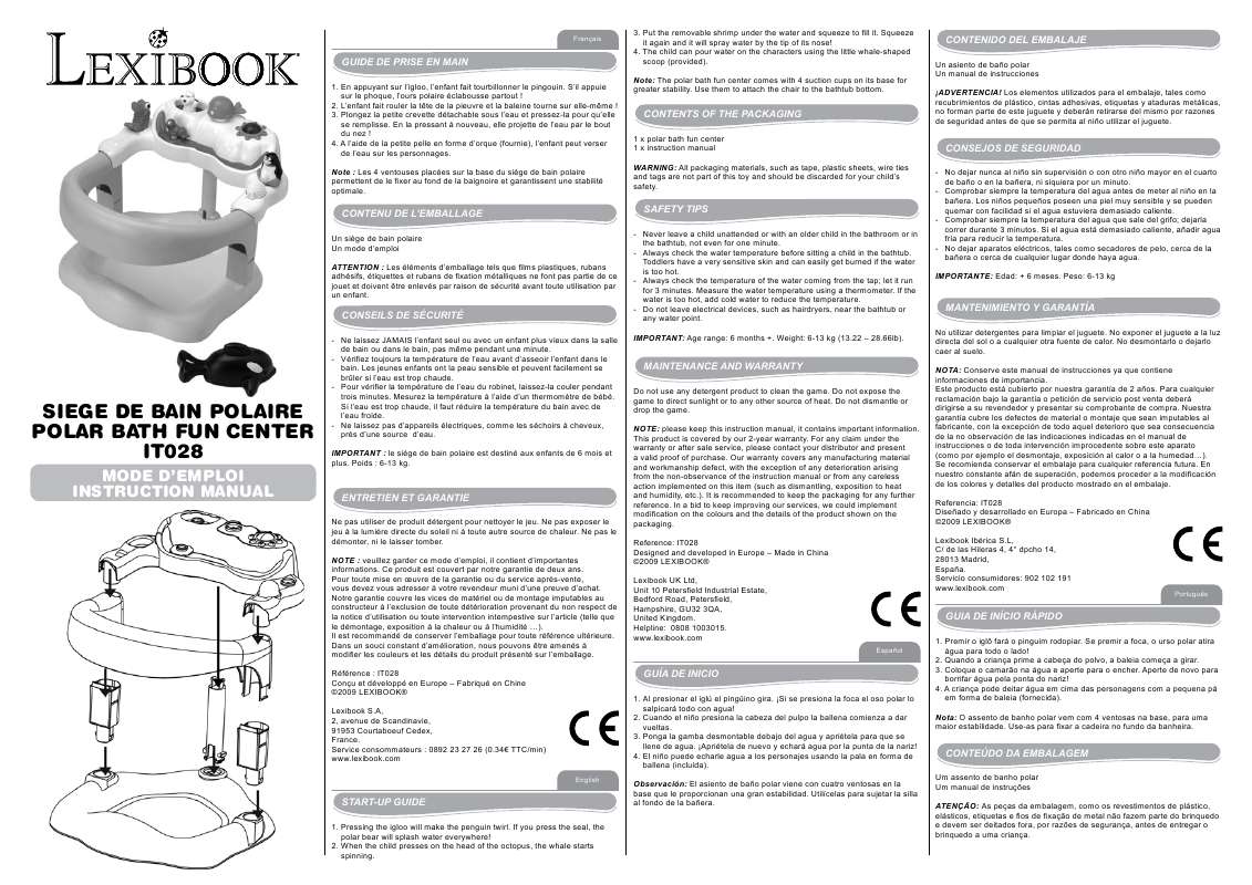 Guide utilisation  LEXIBOOK IT028  de la marque LEXIBOOK