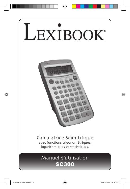 Guide utilisation  LEXIBOOK SC300  de la marque LEXIBOOK