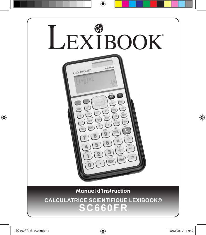 Guide utilisation  LEXIBOOK SC660FR  de la marque LEXIBOOK