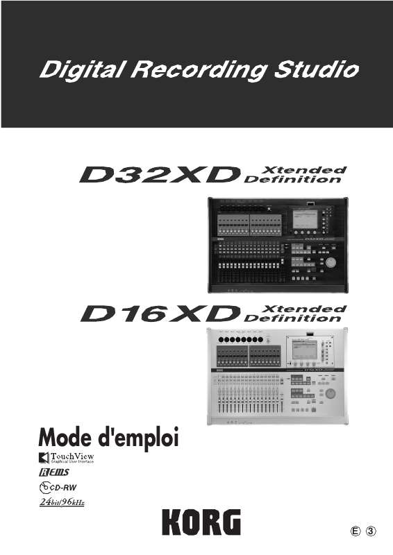 Guide utilisation KORG D32XD  de la marque KORG