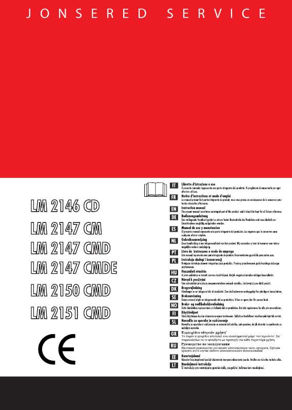 Guide utilisation JONSERED LM 2146 CD  de la marque JONSERED