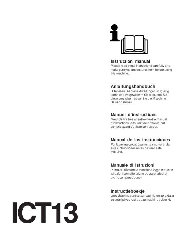 Guide utilisation JONSERED ICT 13  de la marque JONSERED