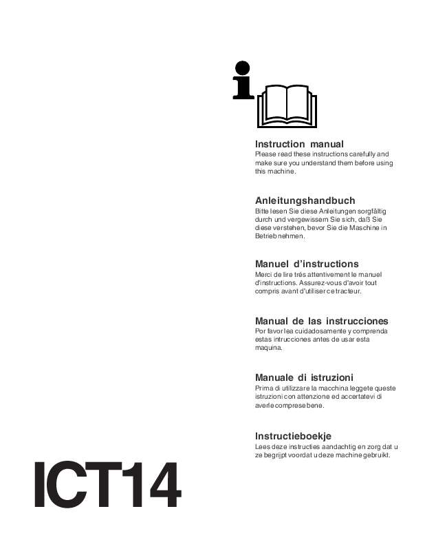 Guide utilisation JONSERED ICT 14  de la marque JONSERED