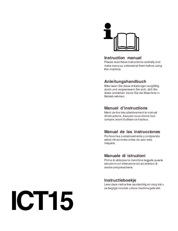 Guide utilisation JONSERED ICT 15  de la marque JONSERED