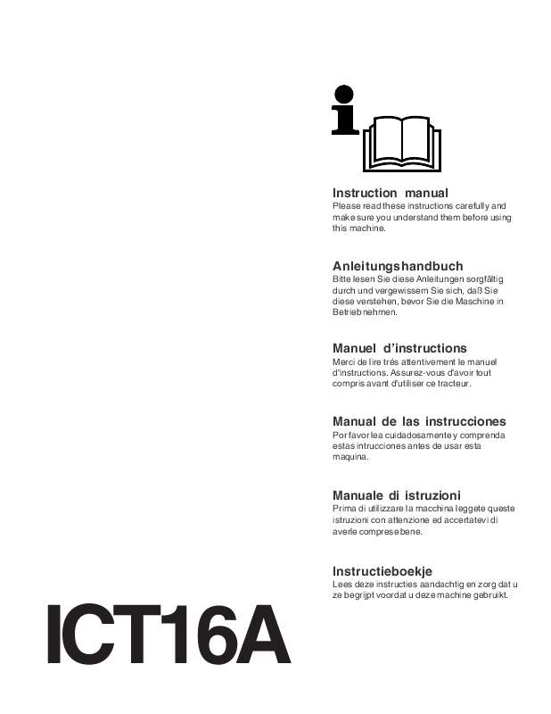 Guide utilisation JONSERED ICT 16 A  de la marque JONSERED