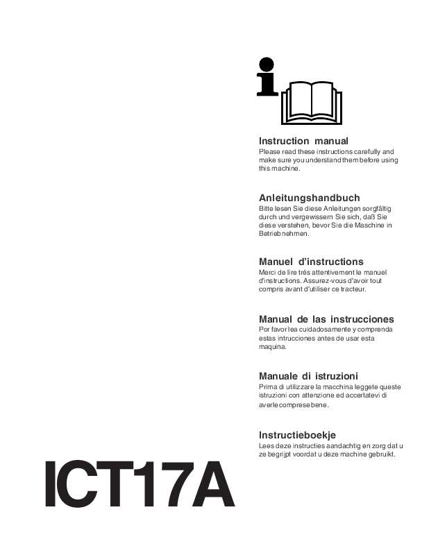 Guide utilisation JONSERED ICT 17 A  de la marque JONSERED