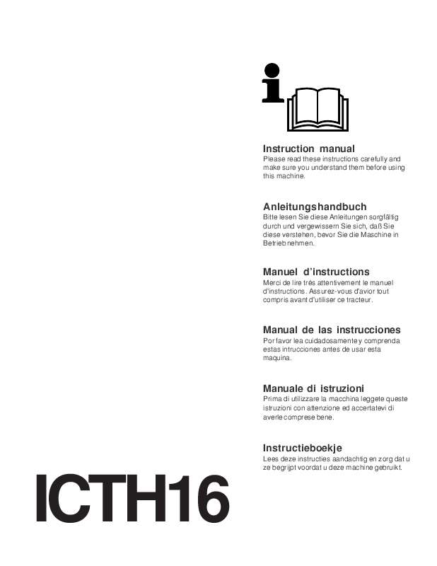 Guide utilisation JONSERED ICTH 16  de la marque JONSERED
