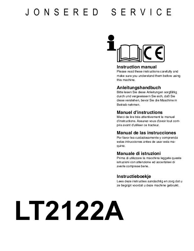 Guide utilisation JONSERED LT 2122 A  de la marque JONSERED