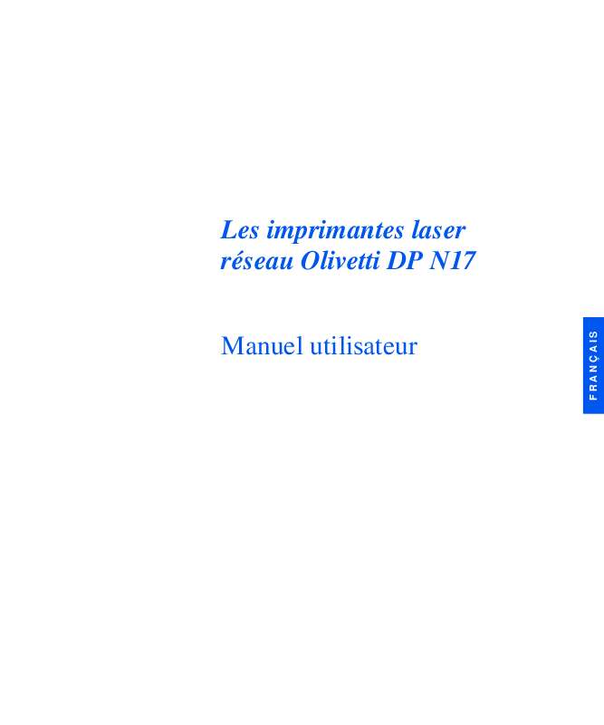 Guide utilisation  OLIVETTI DP N17  de la marque OLIVETTI