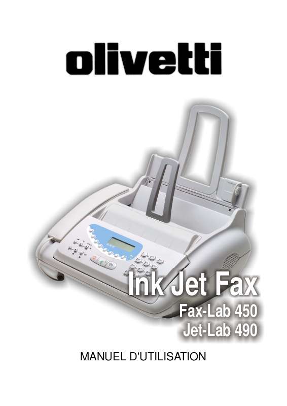 Guide utilisation  OLIVETTI FAX-LAB 450  de la marque OLIVETTI