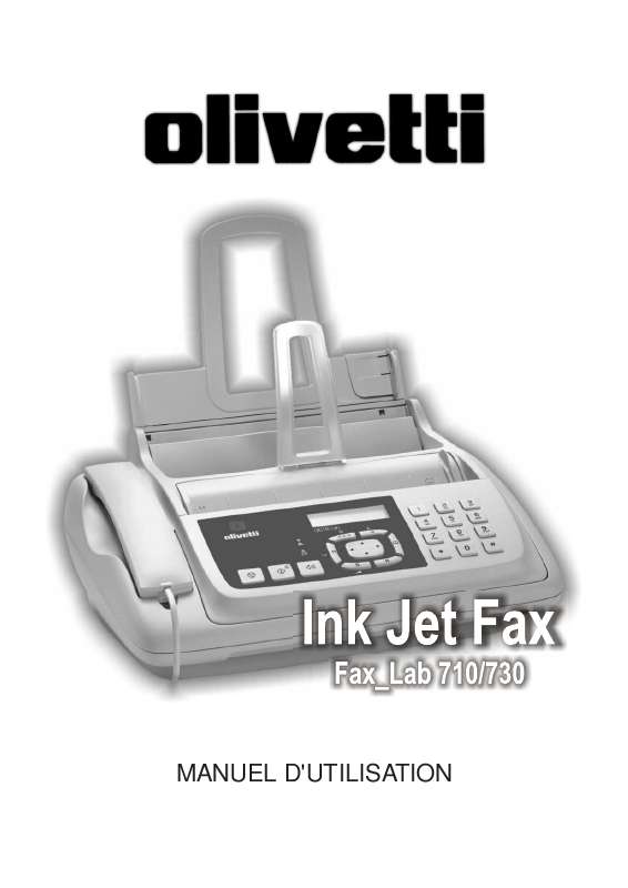 Guide utilisation  OLIVETTI FAX_LAB 730  de la marque OLIVETTI
