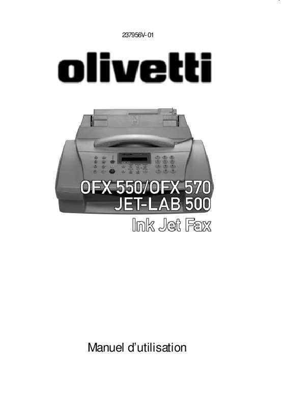 Guide utilisation  OLIVETTI OFX 570  de la marque OLIVETTI