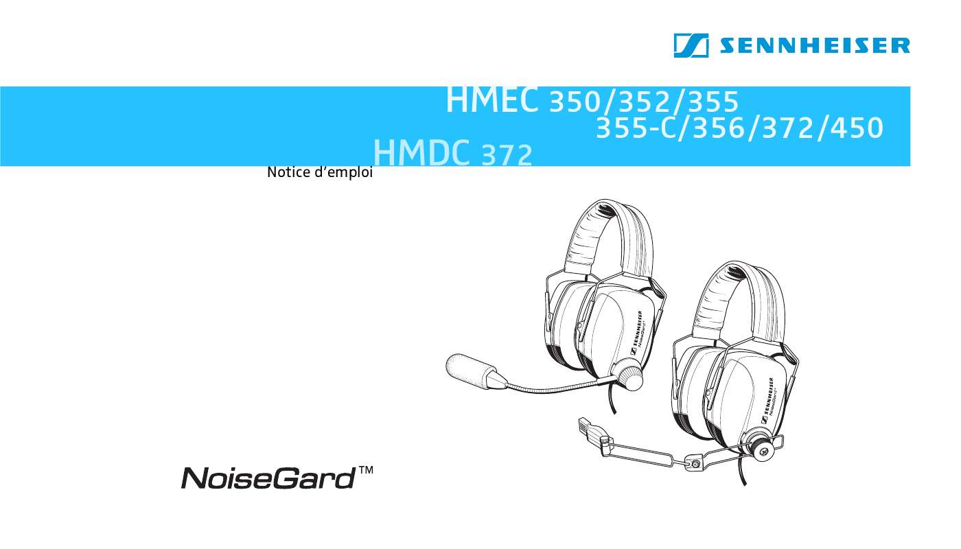 Guide utilisation  SENNHEISER HMEC 355-C  de la marque SENNHEISER