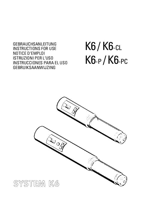 Guide utilisation  SENNHEISER K6-CL  de la marque SENNHEISER