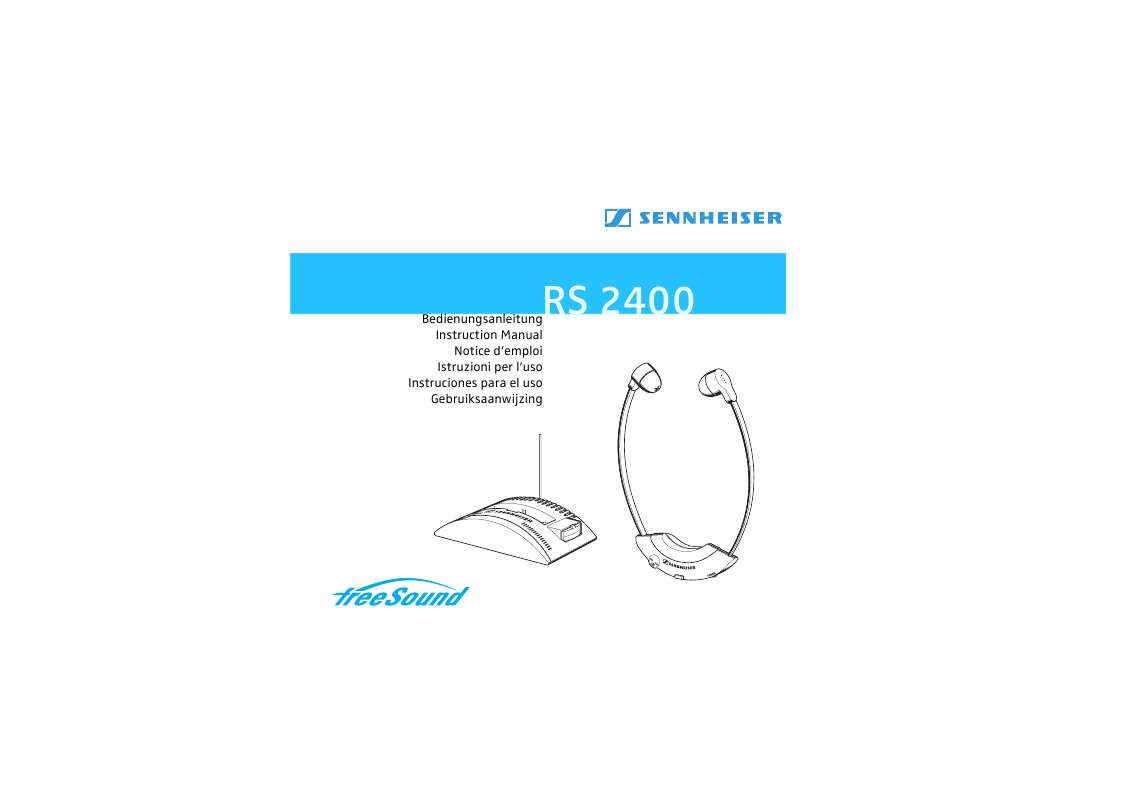Guide utilisation SENNHEISER RS 2400  de la marque SENNHEISER