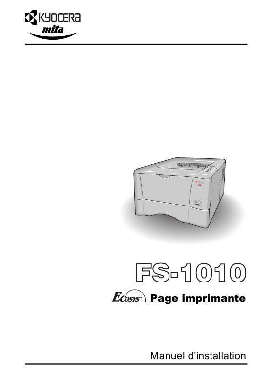 Guide utilisation KYOCERA FS-1010  de la marque KYOCERA