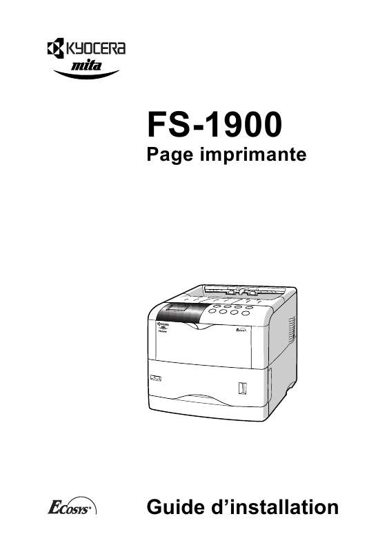 Guide utilisation KYOCERA FS-1900  de la marque KYOCERA