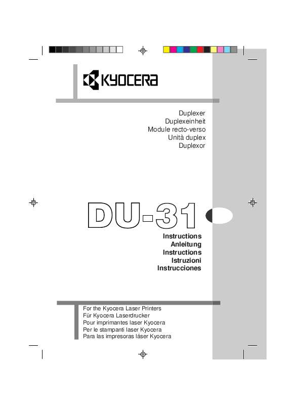 Guide utilisation KYOCERA DU-31  de la marque KYOCERA
