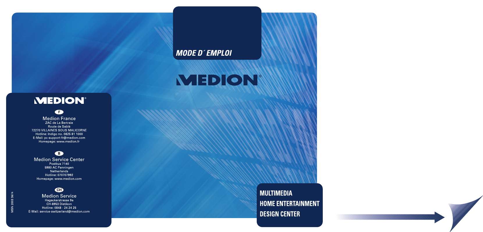 Guide utilisation MEDION BDAPC8818  de la marque MEDION