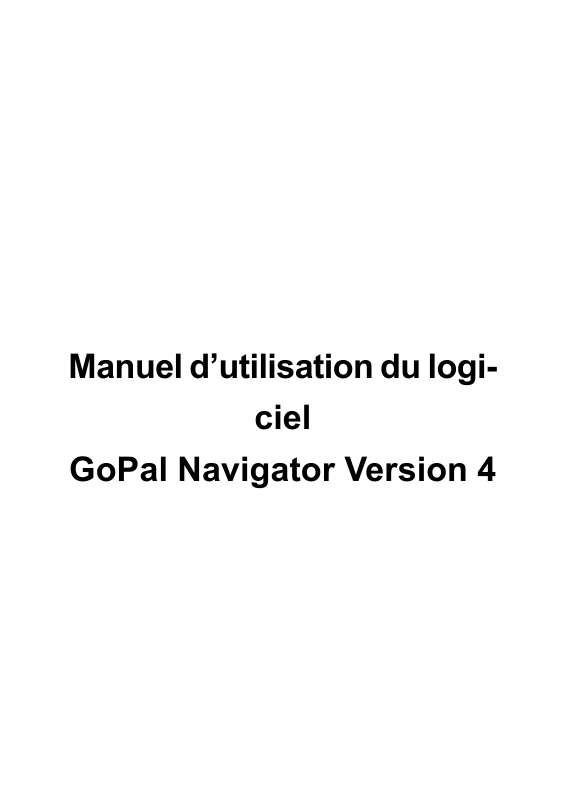 Guide utilisation MEDION GOPAL NAVIGATOR 4.0 AE  de la marque MEDION