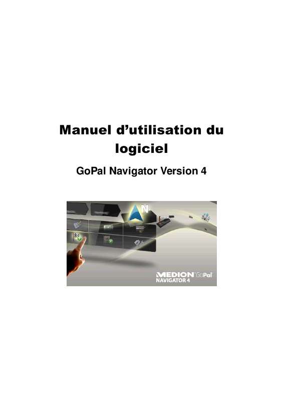 Guide utilisation MEDION GOPAL NAVIGATOR 4.5 AE  de la marque MEDION
