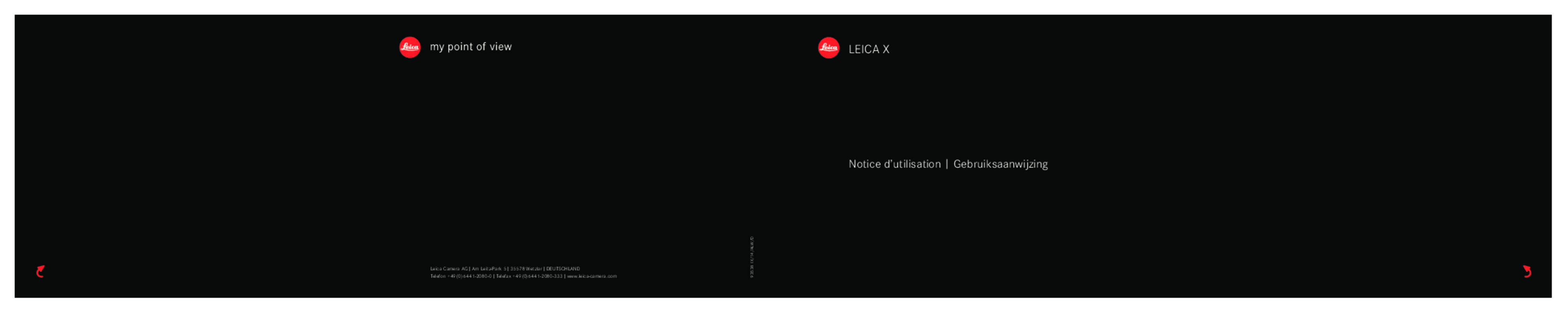 Guide utilisation LEICA X  de la marque LEICA