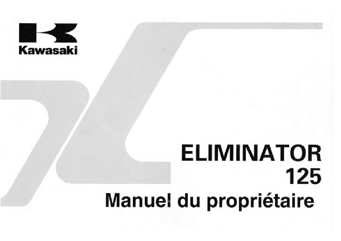 Guide utilisation  KAWASAKI ELIMINATOR 125  de la marque KAWASAKI