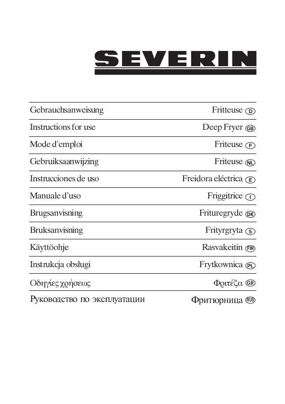 Guide utilisation  SEVERIN FR 2419  de la marque SEVERIN