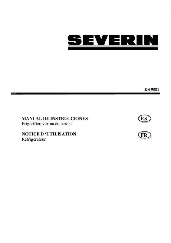 Guide utilisation  SEVERIN KS 9881  de la marque SEVERIN