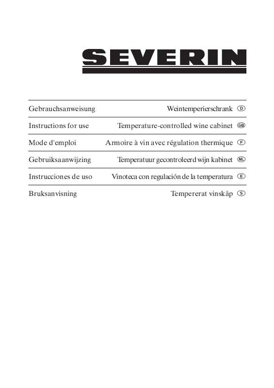 Guide utilisation  SEVERIN KS 9883  de la marque SEVERIN