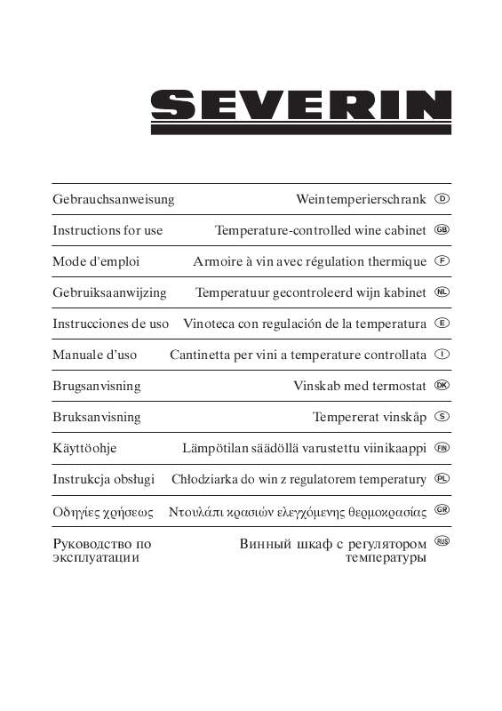 Guide utilisation SEVERIN KS 9886  de la marque SEVERIN