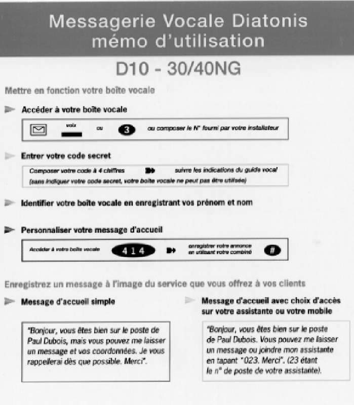Guide utilisation ORANGE D10-30  de la marque ORANGE