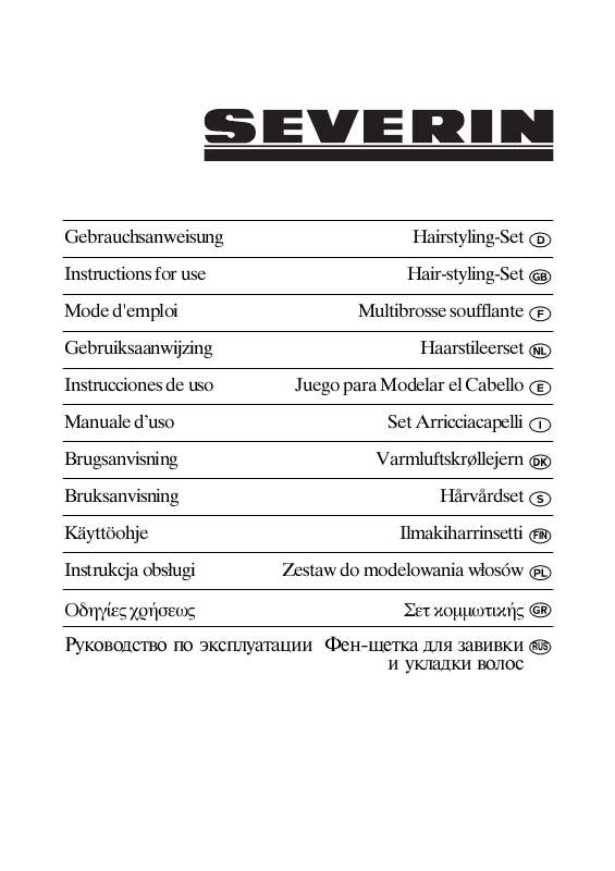 Guide utilisation  SEVERIN WL 6857  de la marque SEVERIN