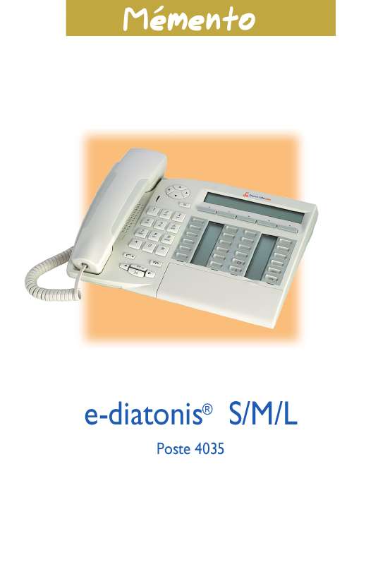 Guide utilisation ORANGE E-DIATONIS 4035  de la marque ORANGE