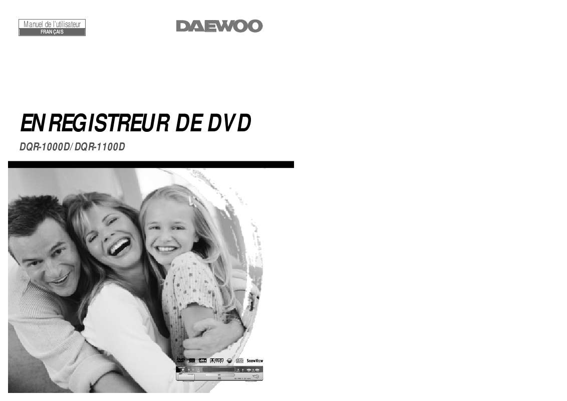 Guide utilisation DAEWOO DQR-1000D de la marque DAEWOO