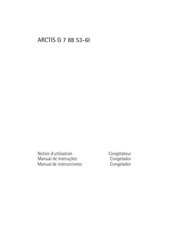 Guide utilisation  AEG ARCTIS G 7 88 53-6I  de la marque AEG