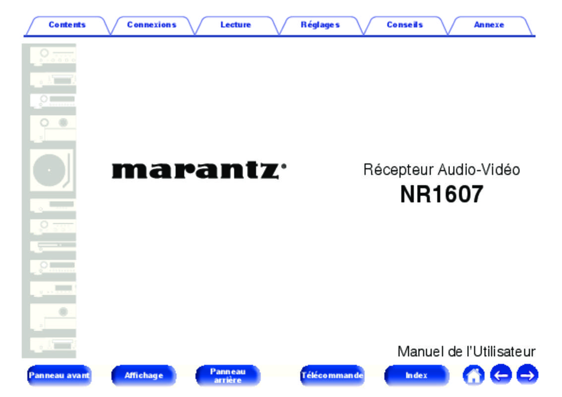 Guide utilisation MARANTZ NR1607  de la marque MARANTZ