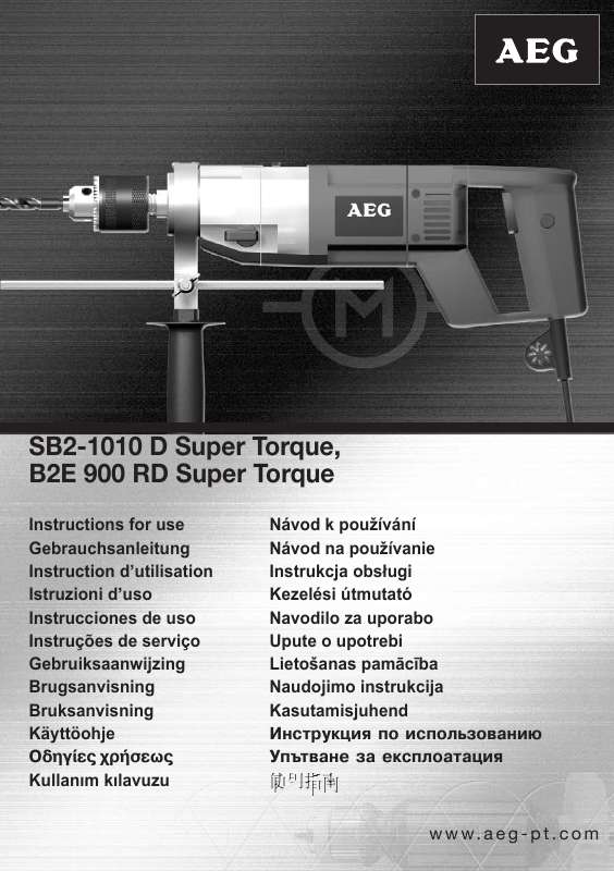 Guide utilisation AEG B2E 900 RD SUPER TORQUE de la marque AEG