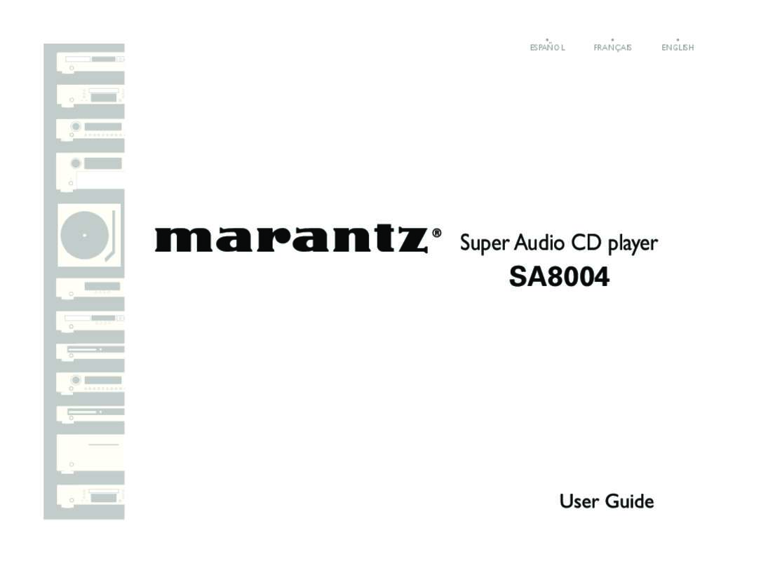 Guide utilisation  MARANTZ SA8004  de la marque MARANTZ