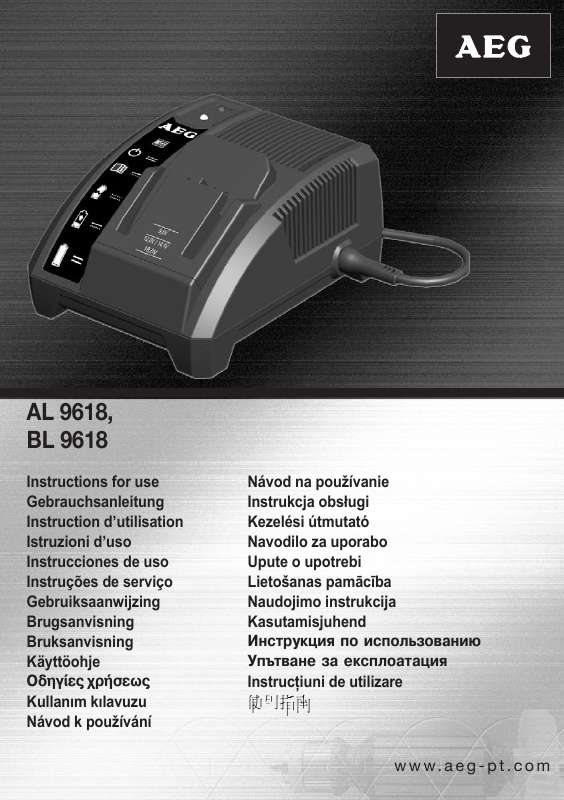 Guide utilisation  AEG BL 9618  de la marque AEG